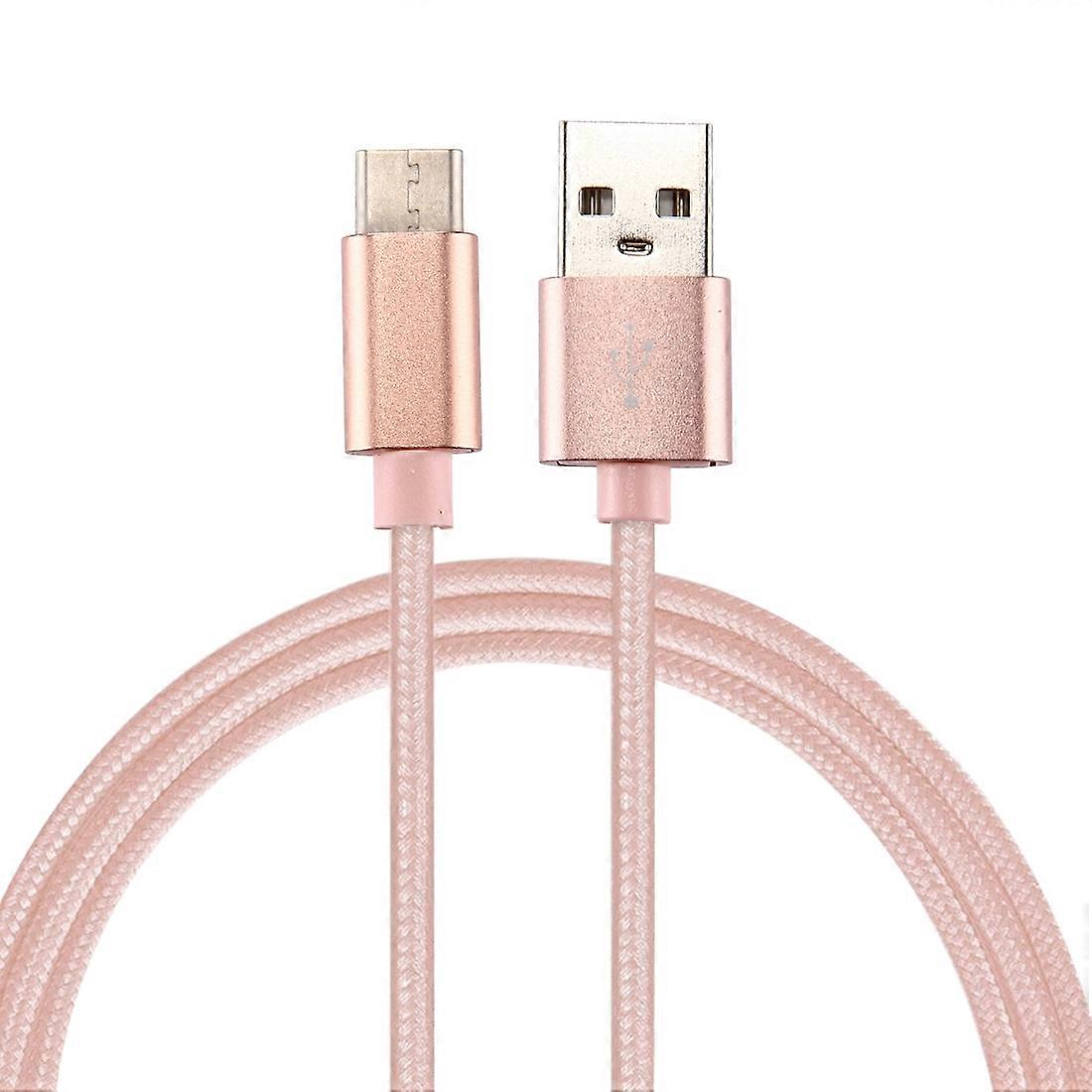 For iPhone 15 Series 3m Braided Reversible Type-C USB Data Cable for Samsung Note 8 S8 S8 Plus etc. 
