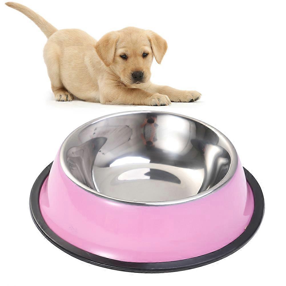 Bol antidérapant en acier inoxydable pour chiens et chats Conception durable et résistante pour l’alimentation et l’alimentation à l’eau
