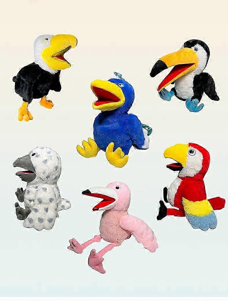 Animal Hand Puppet Plush Toy Hand Puppet Telling Story Dolls Toy Glove Puppets Early Learning Educational Toys Kids Gifts vxz