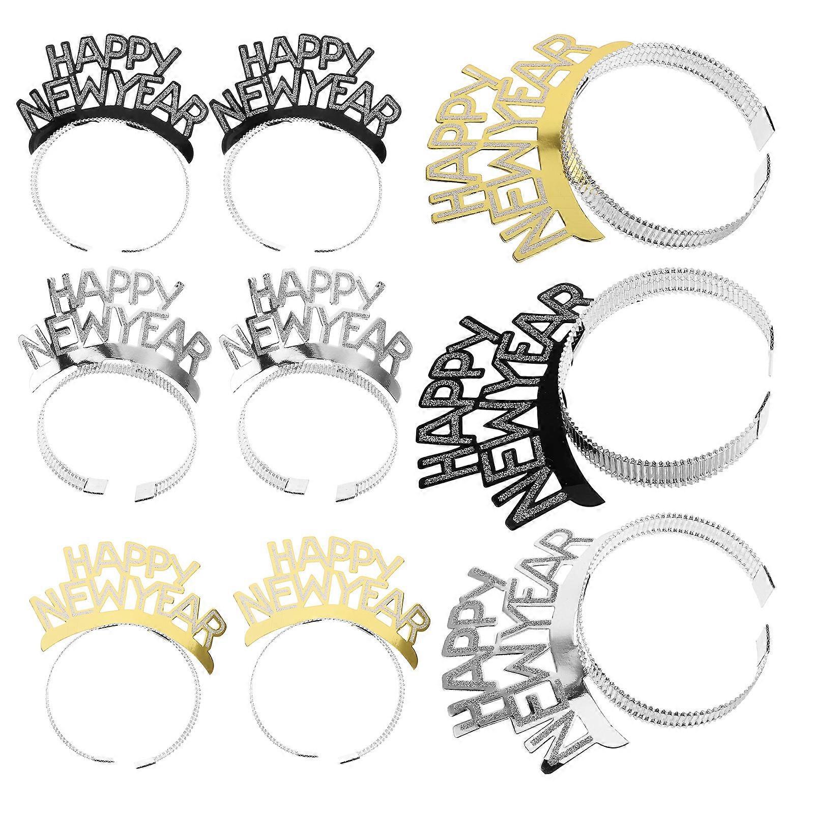 Festive Celebrations Hair Hoops Festival Hair Accessories New Year Headbands 9Pcs