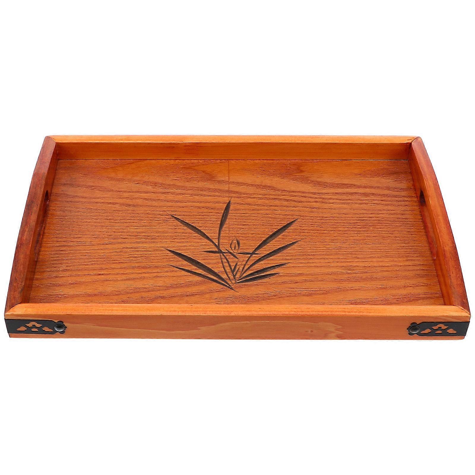 Chocolate Dualhandle Food Service Tray for Kitchen Wide Uses Synthetic Material 1pc