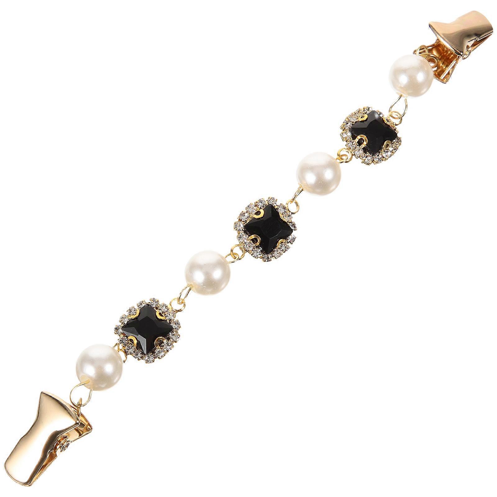 Here's a refined and elegant product description for your **Elegant Imitation Pearl Sweater Clip / Shawl Pin**:
**Elegant Imitation Pearl Sweater
