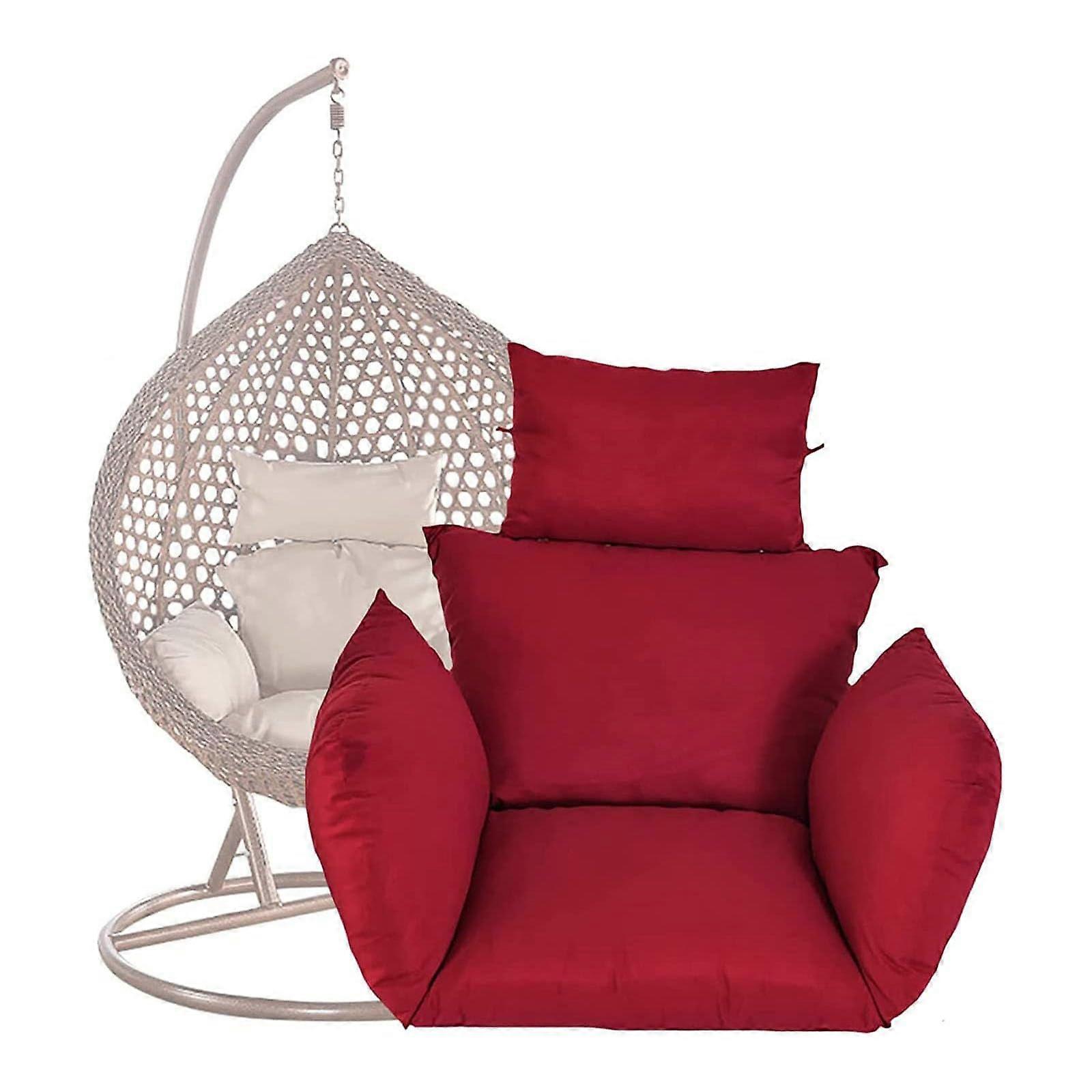 Green rocking chair cushion for your terrace swing with foldable padding