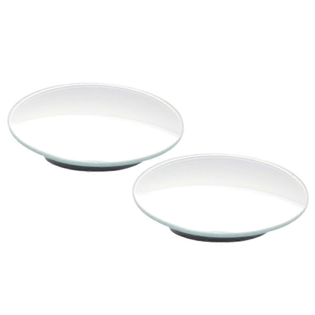 Rear View Mirror Small Car Mirror 4.8*4.8cm Circular Shape Frameless Design Waterproof 2Pcs