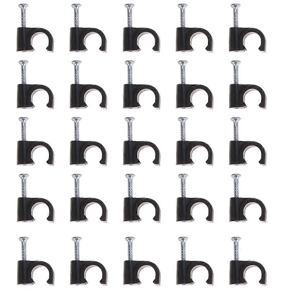 ウォールコードクリップスチールネイルプラスチッククリップオフィス組織ラウンドシンプルワイヤー組織500個