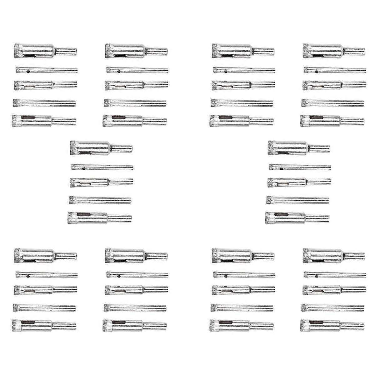 5Pcs Diamond Coated Core Hole Saw Bit Set Tool 5/6/8/10/12mm