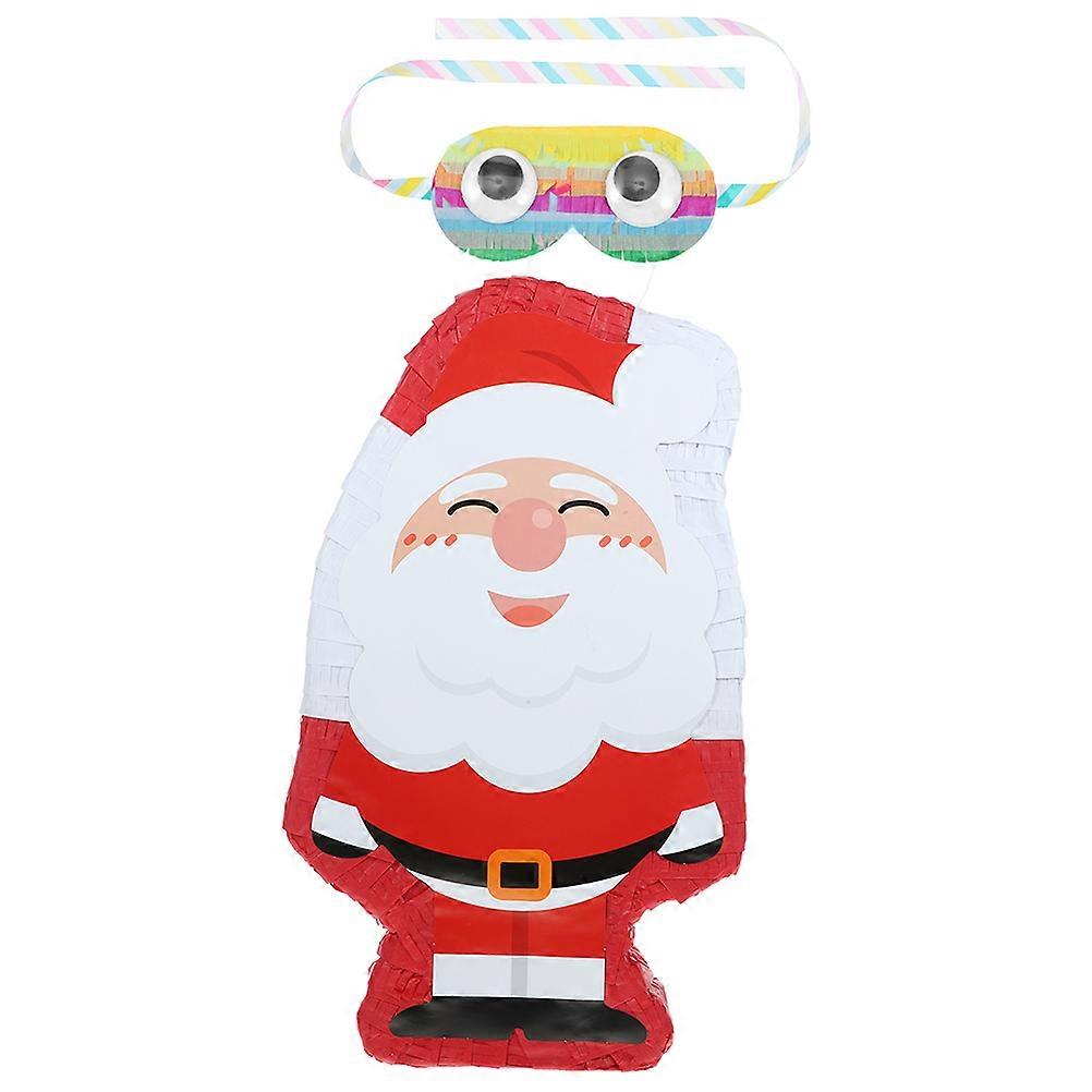 Holiday Selfie Props Santa Clause Shaped Christmas Theme Party Pinata Family Gatherings and Children 40X24X7CM