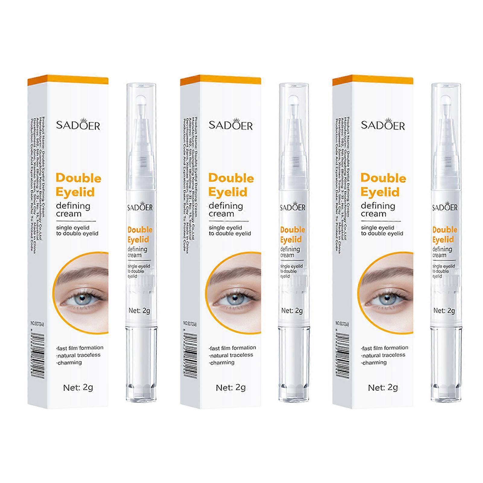1/2/3pcs Double Eyelid Setting Cream Quick Dry Double Eyelid Shaping Cream for Women Girls