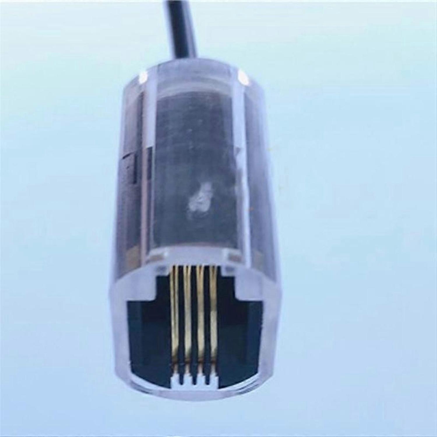 2Pcs Telephone Cord Detangler RJ9 4P4C 360 Degree Extended Rotating Anti-T-Angle Black Telephone Cor