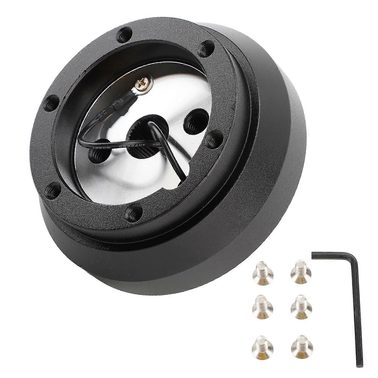 6 Hole Short Steering Wheel Hub Adapter Kit 140H 6061 Aluminum for Pulsar Skyline R32 Maxima Sentra 200SX 240SX 300ZX Pickup