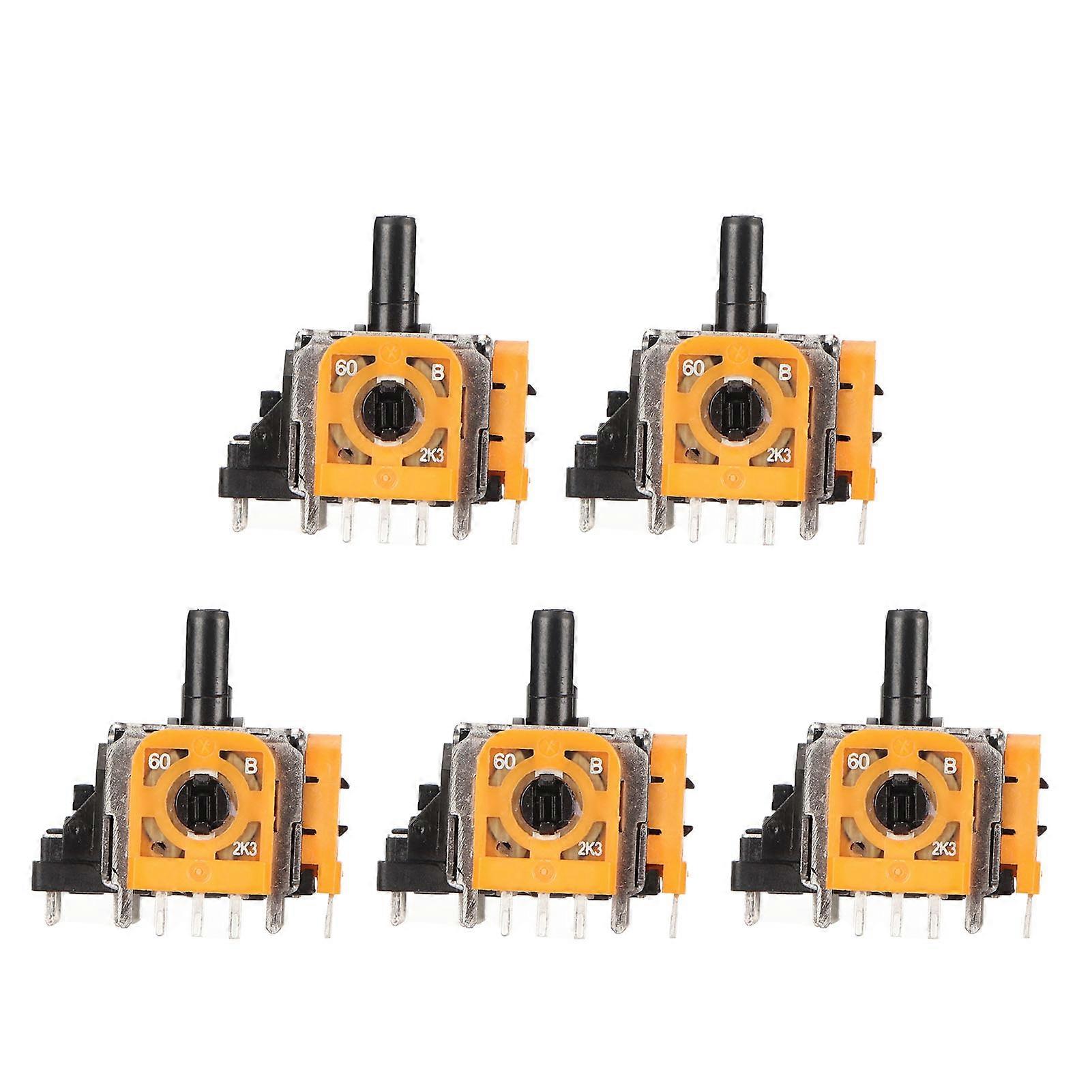 Lot de 5 joysticks analogiques 3D pour manette PS5, kit de réparation de pièces de rechange pour joystick analogique 3D