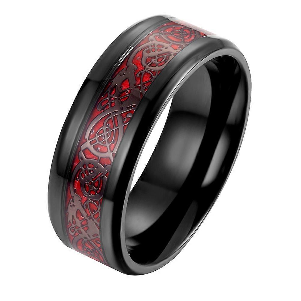 Unisex Rings Mens Rings Black Circular Cool Non Deformable 1Set