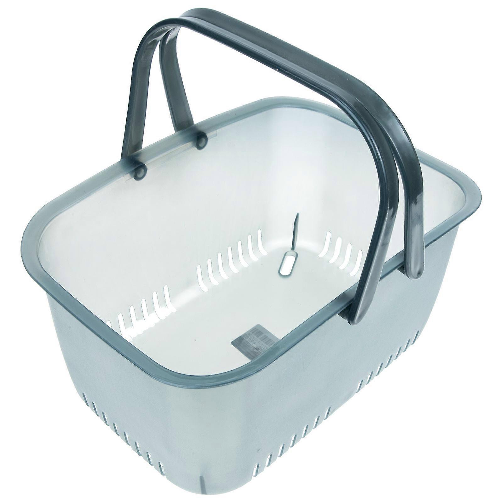 Bathroom Supply Handle Shower Basket General Users 30x21cm Portable 1Pack
