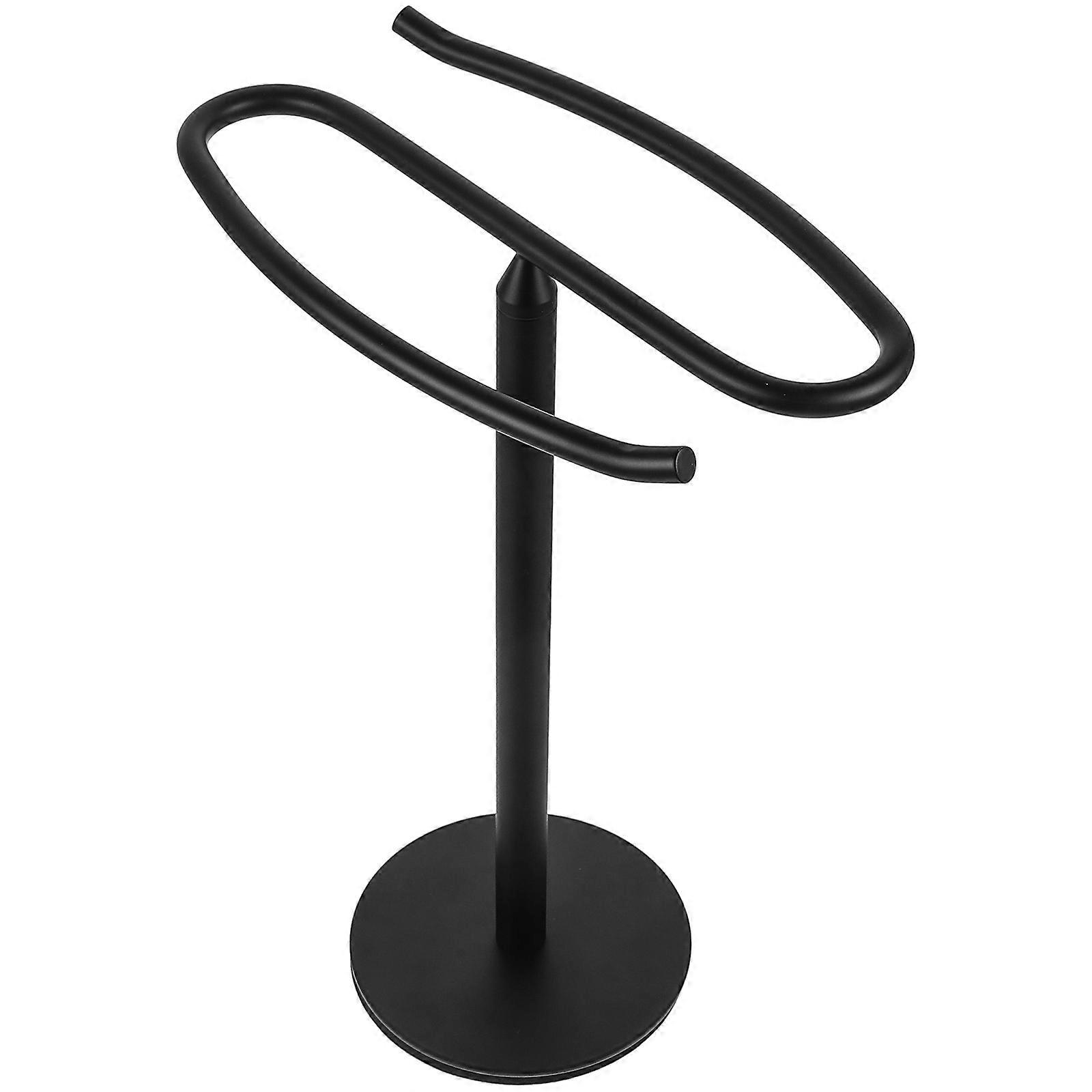 Stainless Steel Freestanding Towel Holder for Bathroom & Kitchen – Space Saving, Elegant Hand Towel Rack with Versatile Design