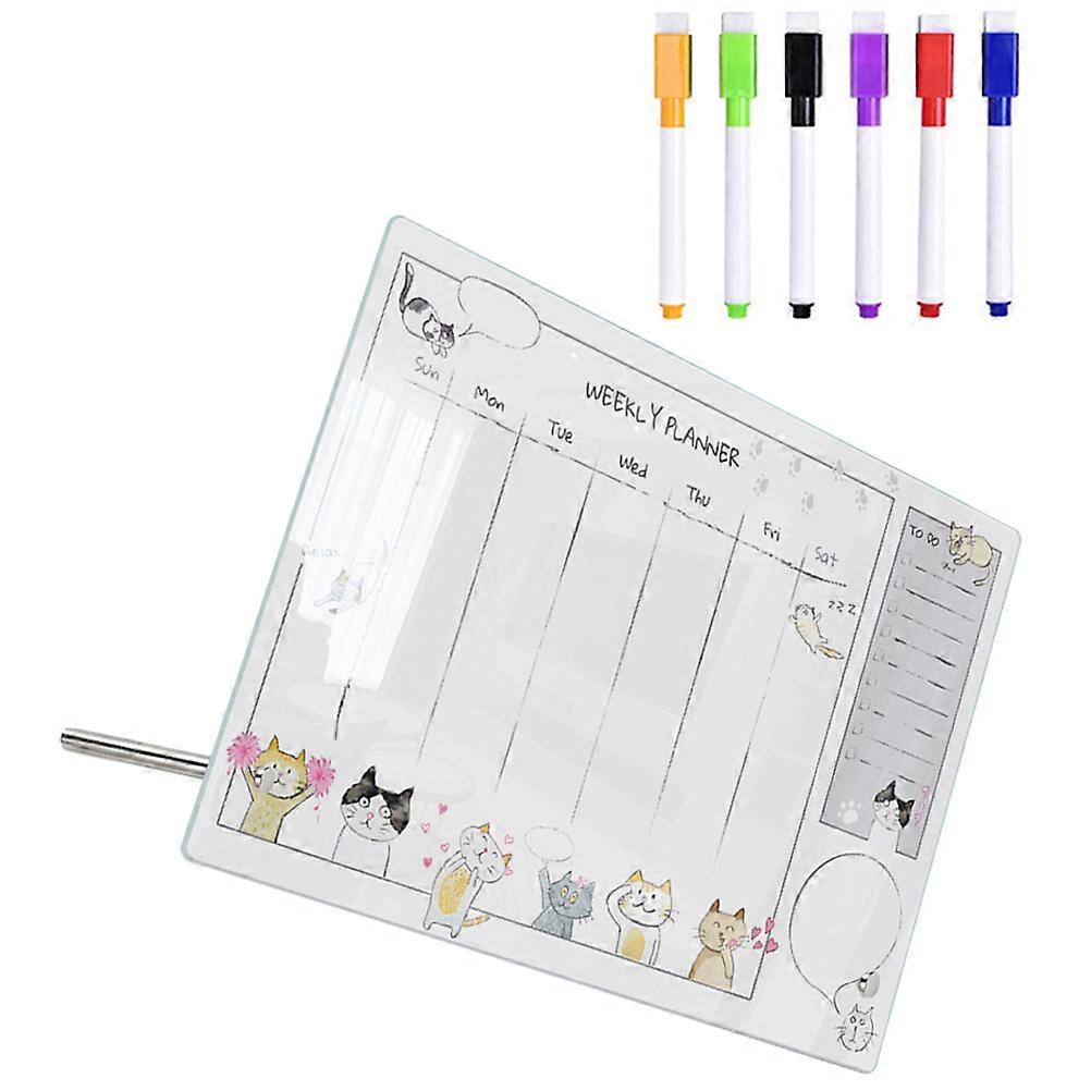 Multi-Function Memo Board Desktop Whiteboard Students Teachers Family Members Friends 30x20cm 1 Set