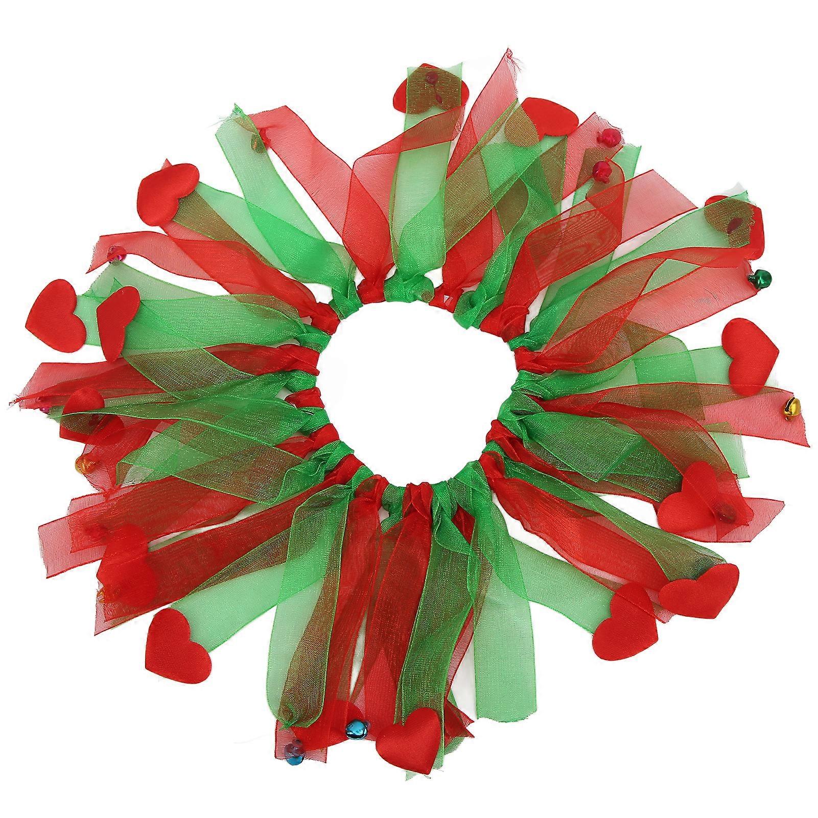 Pet Christmas Collar Soft Colorful Decorative Dog Collar with Bells for Party PhotographyL