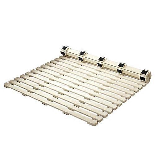 Portable folding bed, wooden slat support board for single/double/queen/king size beds, 149.9x190.9cm