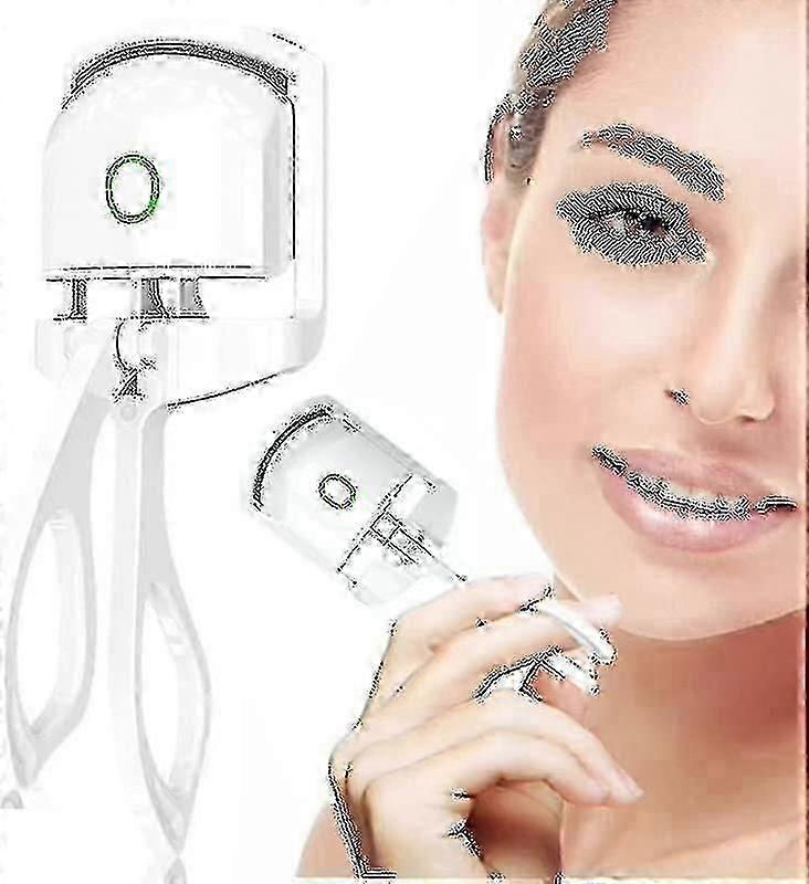 Electric Heated Eyelash Curler with Sensing Heating Silicone Pads - Long Lasting and Two Temperature Settings