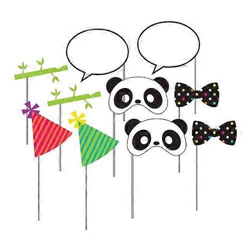 Creative Party Panda Birthday Photobooth Props (Pack of 10)