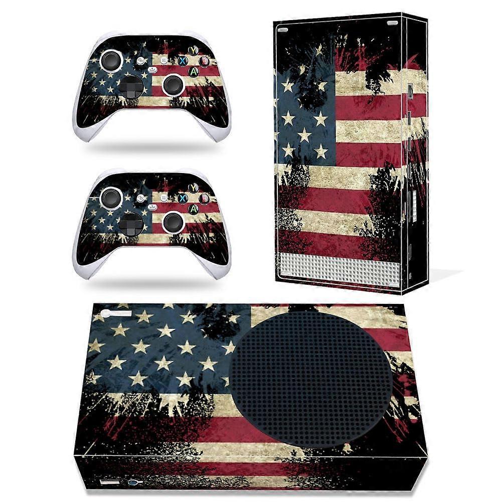 Skin for Xbox Series S Console and Controller, Full Body Vinyl Protective Wrap Cover, Flag Design, Compatible with Xbox Series S