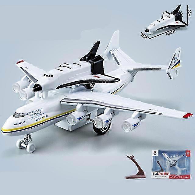 NEW Large Model of a Transport Aircraft Similar to An-225 Mriya with Metal Simulation Features, Sound and Light Effects, Perfect Kids Gift