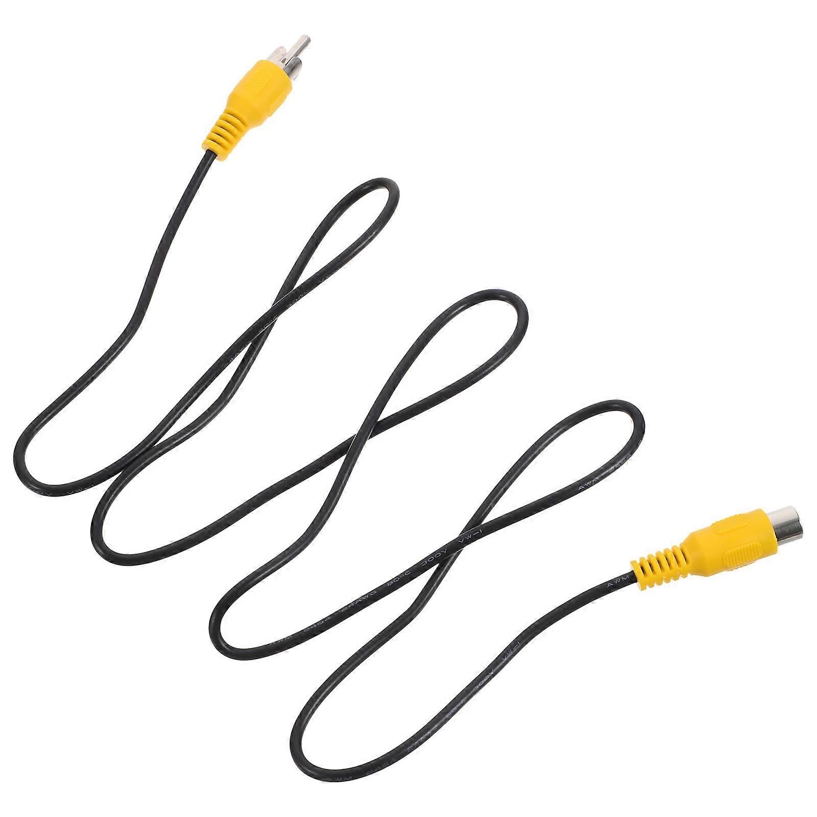 Male to Female Audio Extension Cable for Antenna with Stable Transmission Yellow 6.5ft