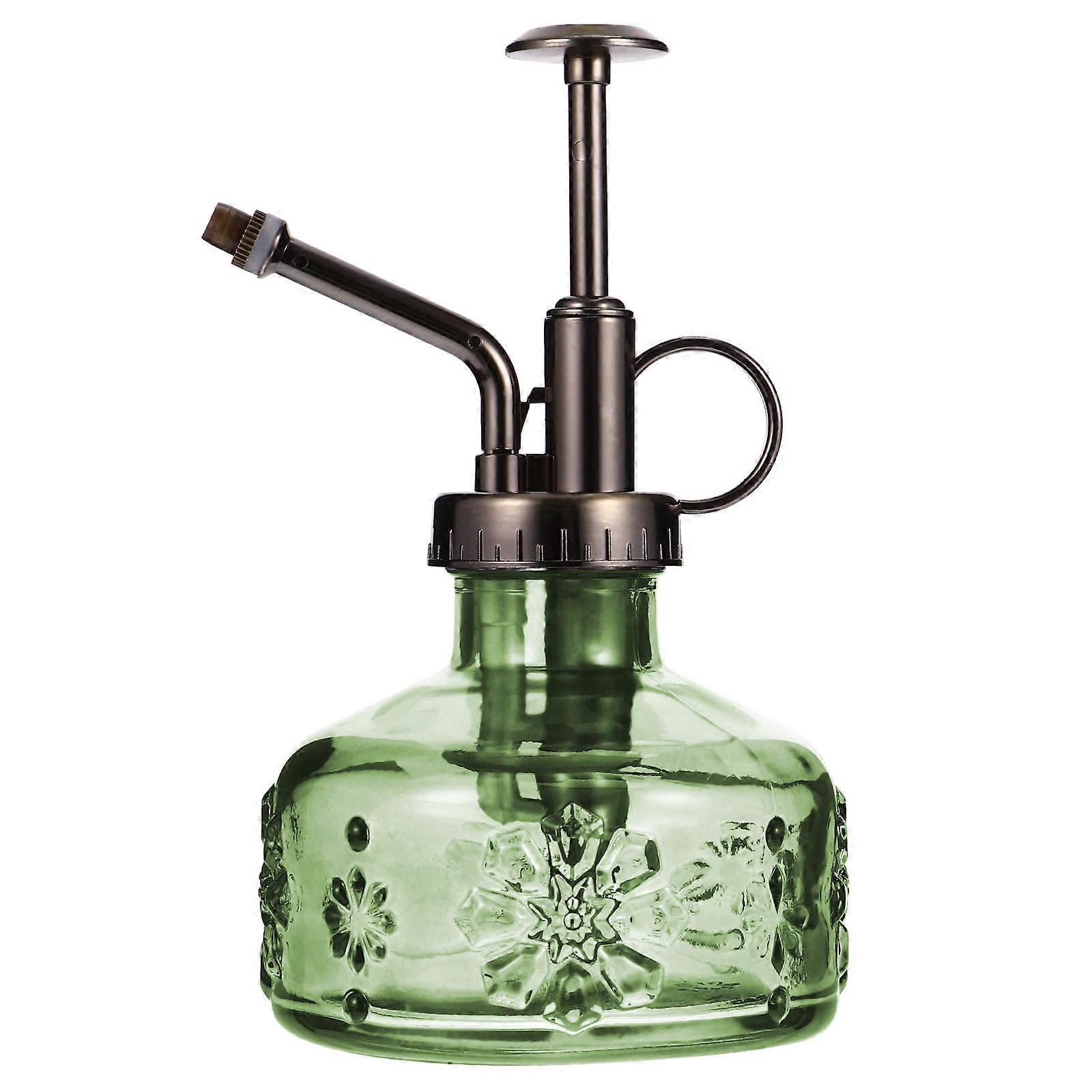 Vintage Glass Watering Bottle with Ergonomic Handle for Plants – Creative Spraying Design for Succulents and Bonsai Trees