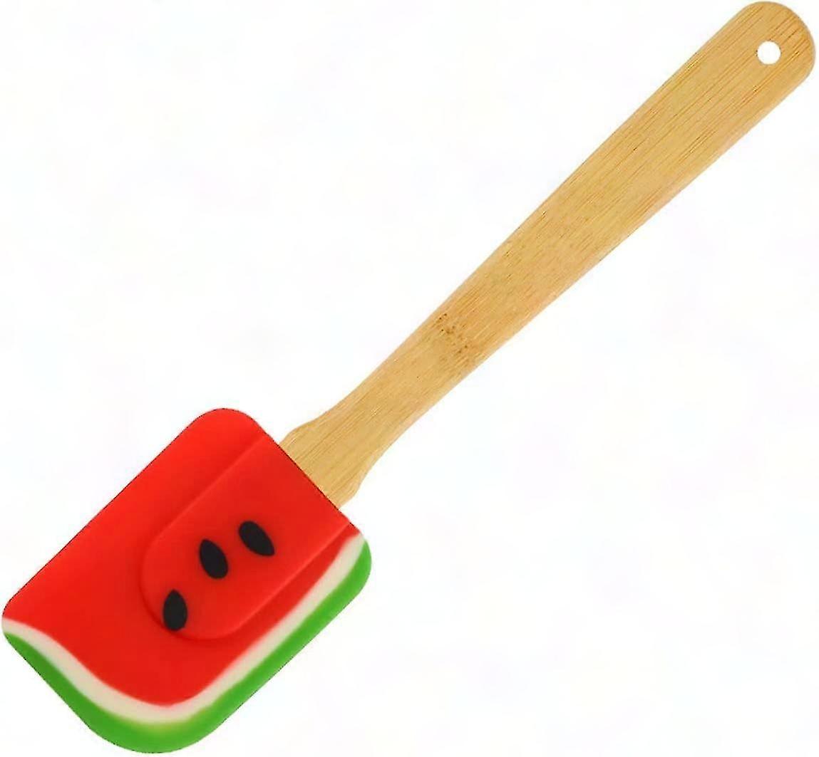Detachable Cake Spatula with Watermelon Handle - Multifunctional Baking Scraper for Scooping, Frying & Kitchen Use