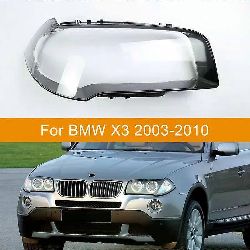 For BMW X3 E83 2003-2010 Car Front Headlights Shell Headlamp Cover Transparent Lampshade Lamp Shade Replace Original Glass Lens