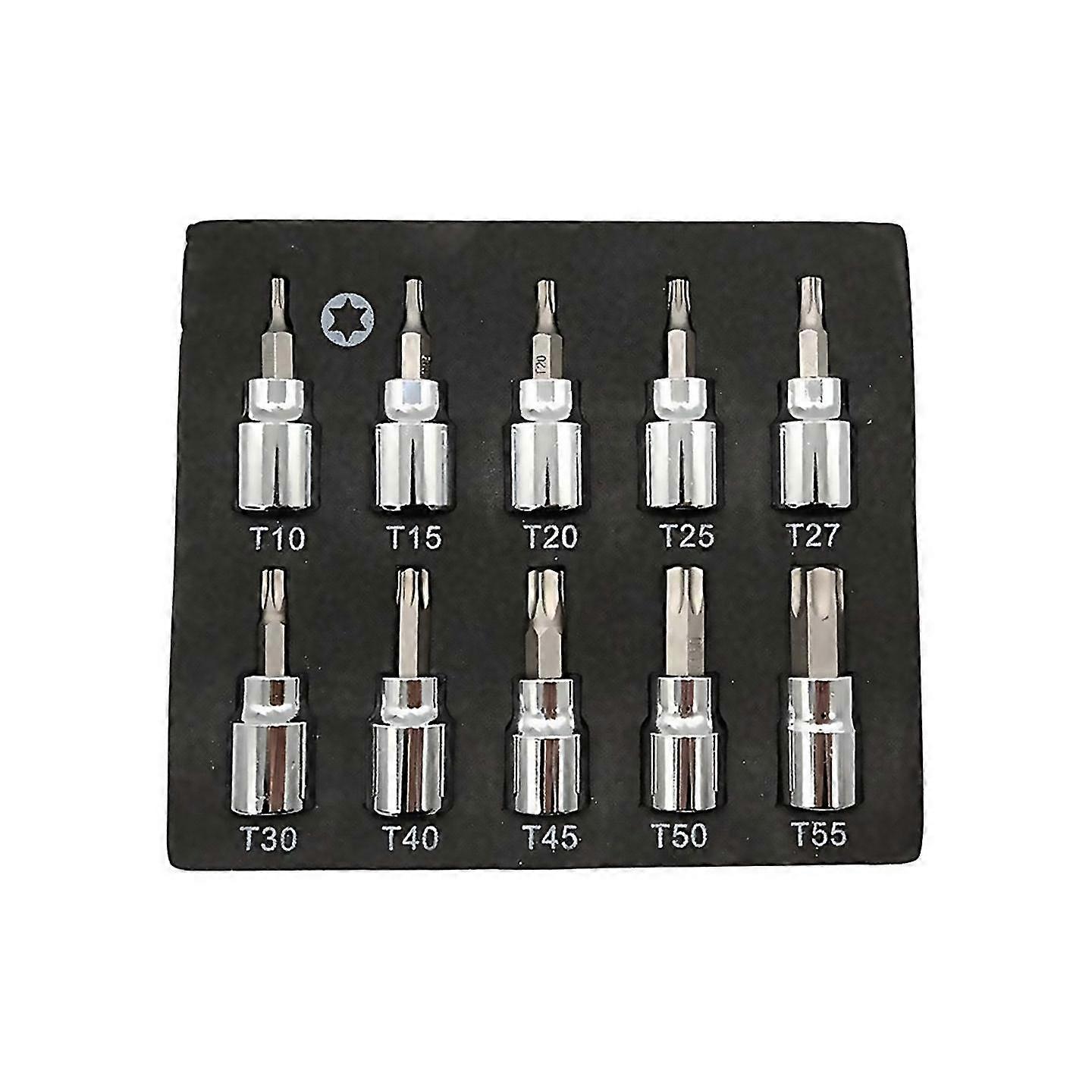 For 10-piece Set Star Pressing Sleeve Torx Spline Hexagon Sleeve