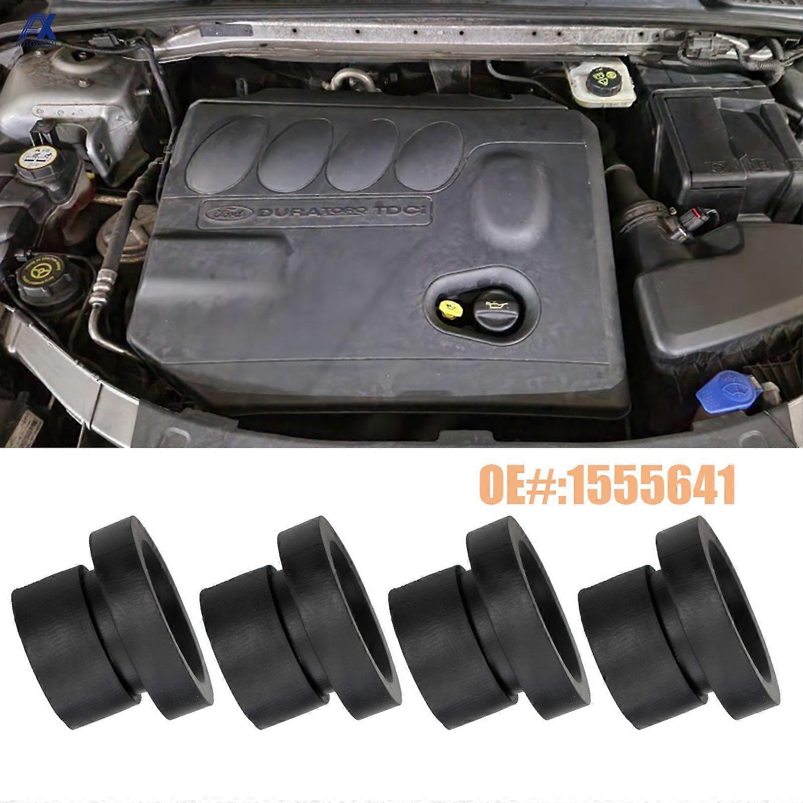 4X rubber engine cover œillet mounting pad double cover for Ford Focus 2 MK2 Galaxy CS Max Mondeo Mk4 4 engine hood joints