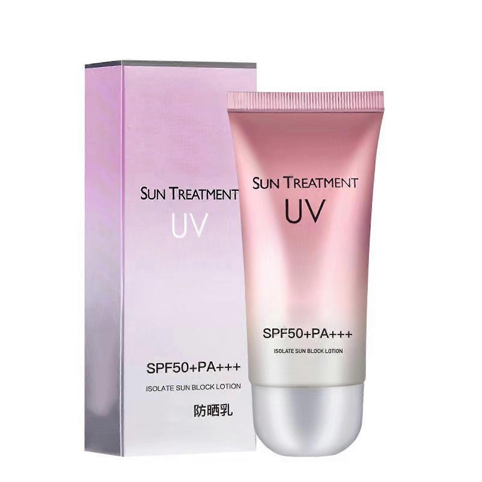 Face Sunscreen 60ml SPF50+ UV Whitening Refreshing Moisturizing UV Resistant Sun Block for All Skin Types
