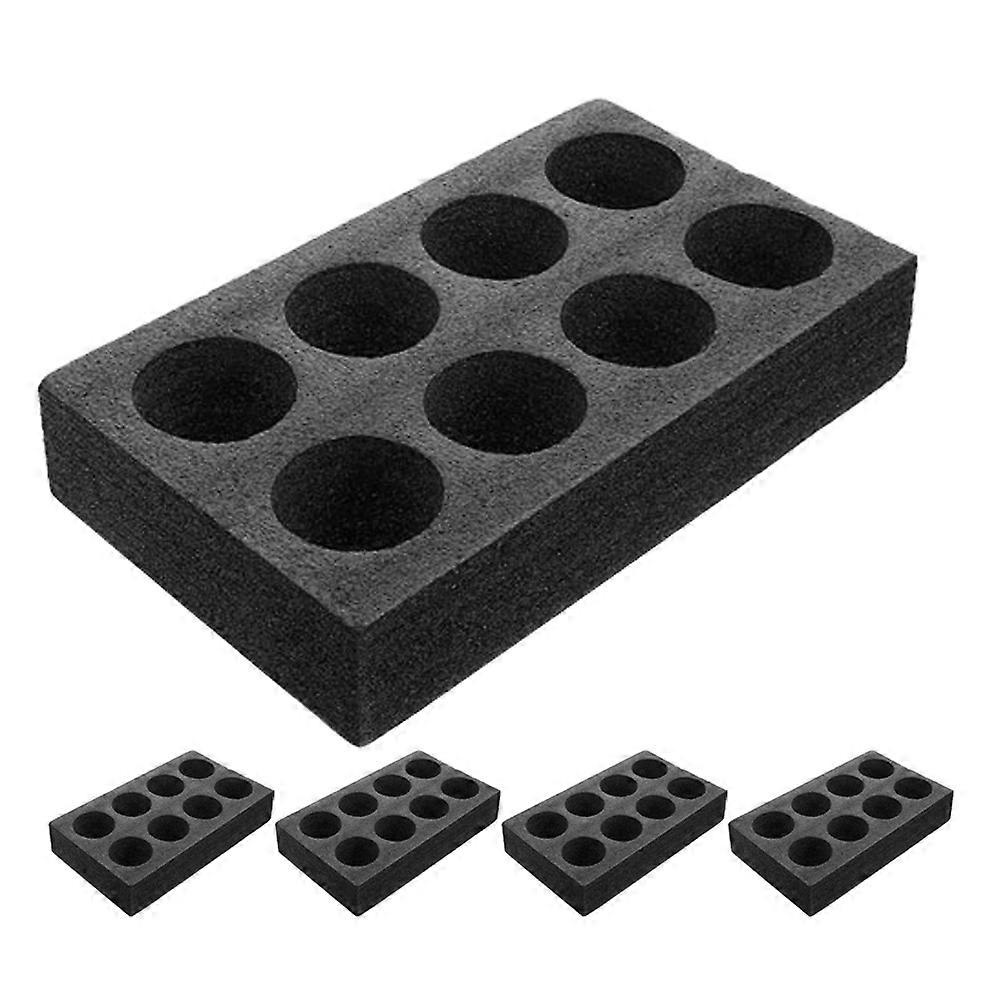 Beverage Storage Box Drinks Carrier Holder Tray Portable Drink Transport For Dessert Shops Rectangular Minimalist Design Black 5Pcs