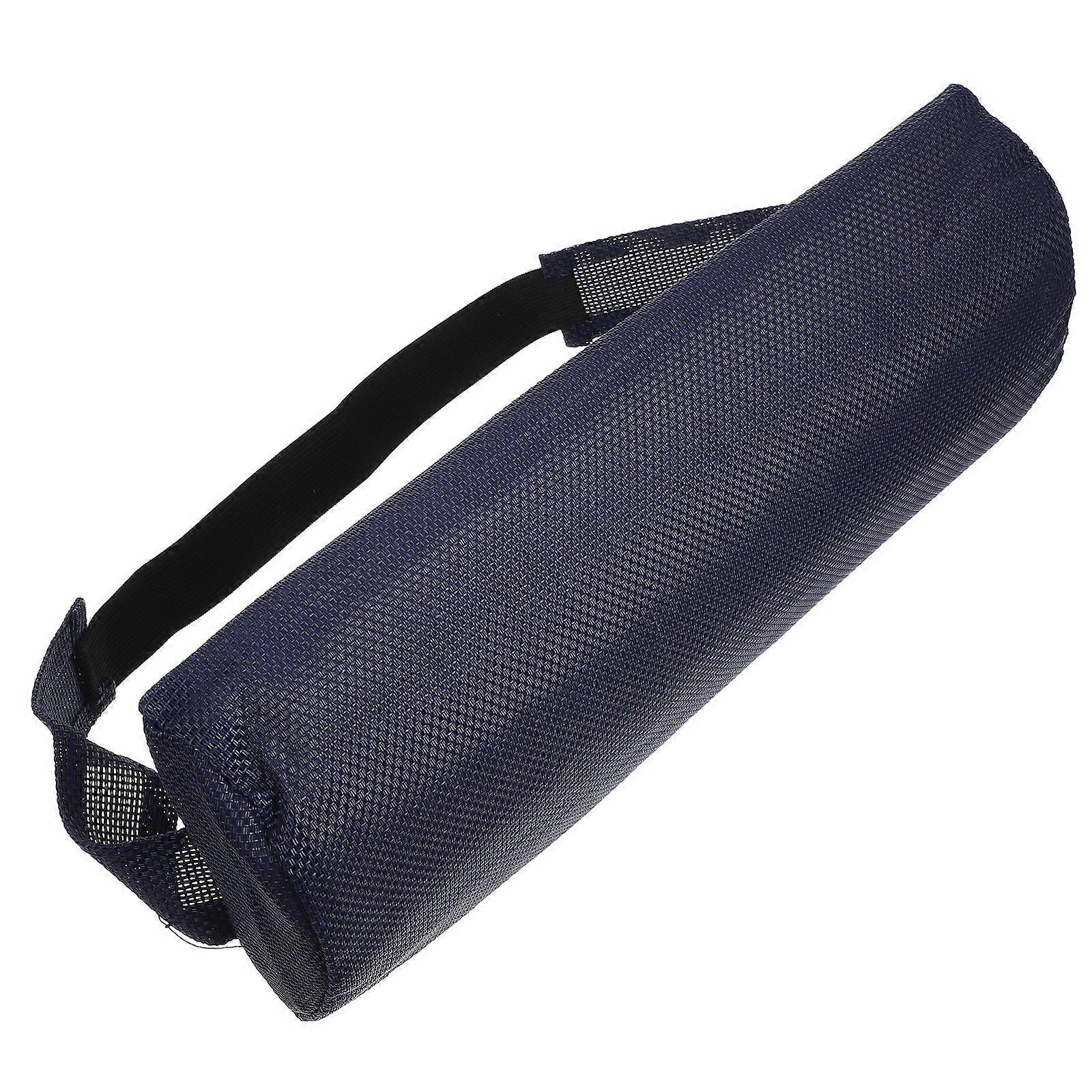 Leisure Chair Headrest Pillow Dark Blue Rectangular Ergonomic Design 1Set