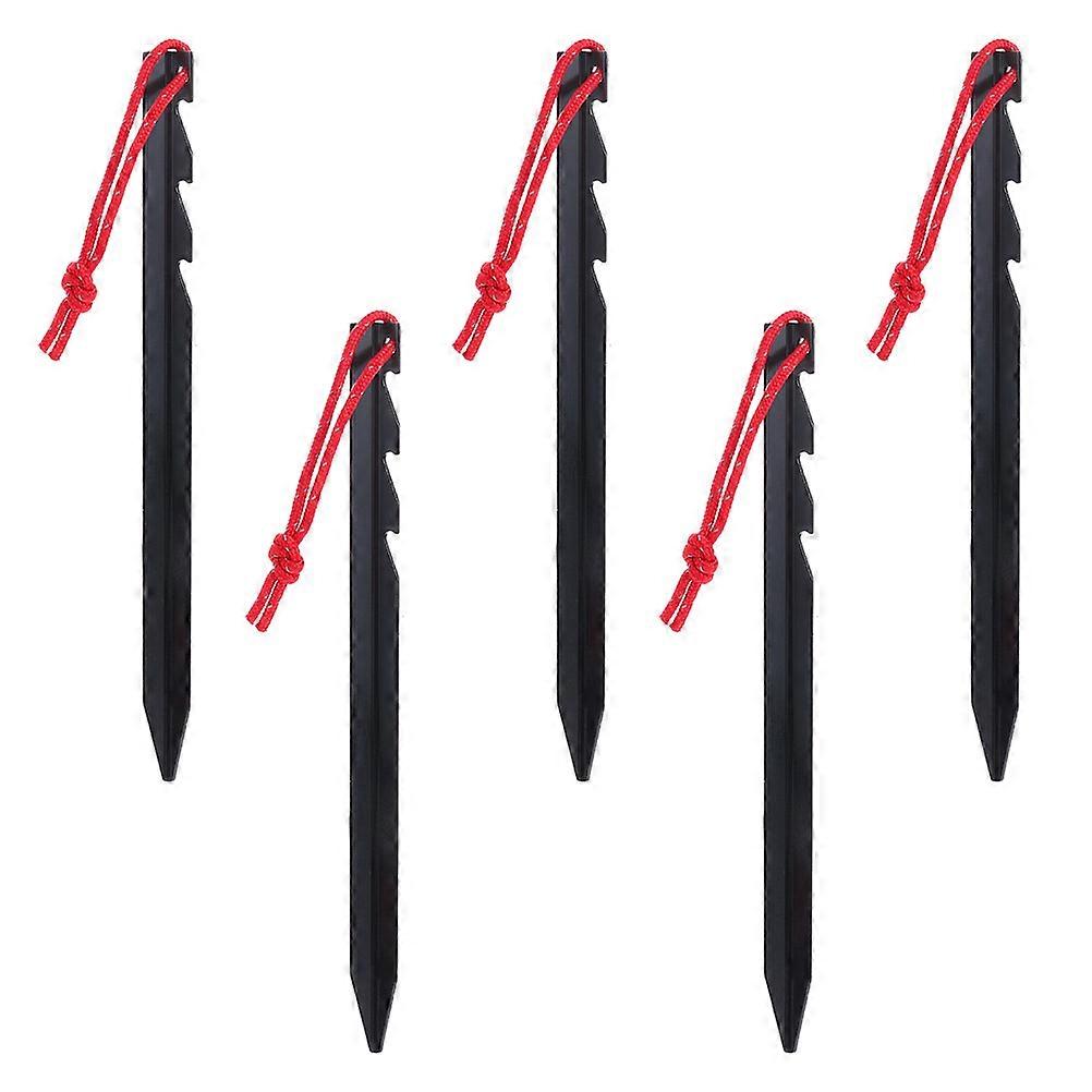 Ground Stakes Heavy Duty Tent Stakes Hiking Easy To Pull Out 1X18CM 5Pcs