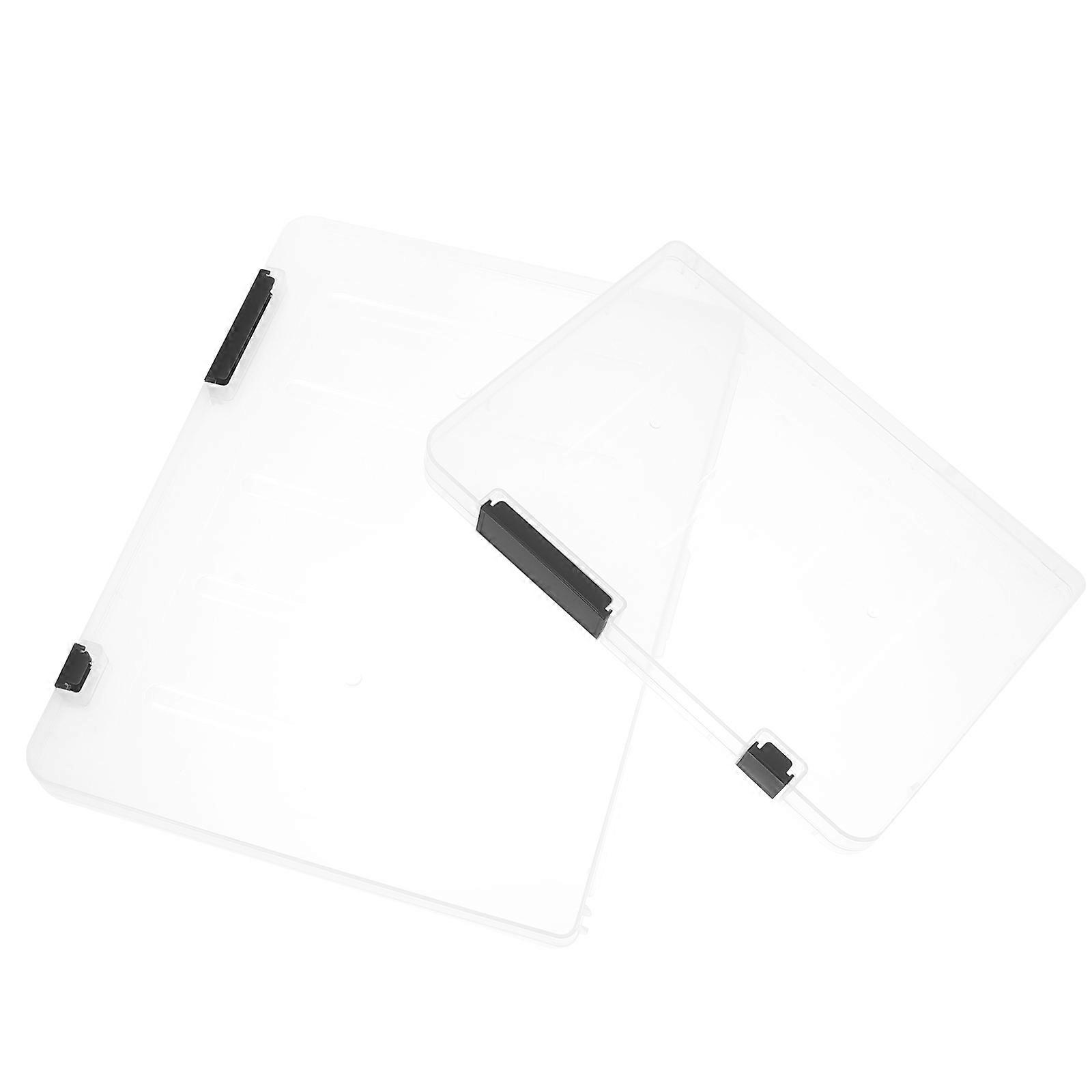 Filing Boxes With Lids Document Organization Home Users Rectangular Portable 12×9.1×0.8Inch