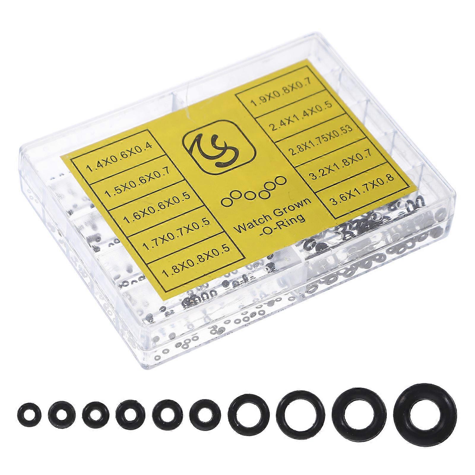 Black Rubber Watch Gasket for Repair Shops with Various Sizes and Shapes Compatibility