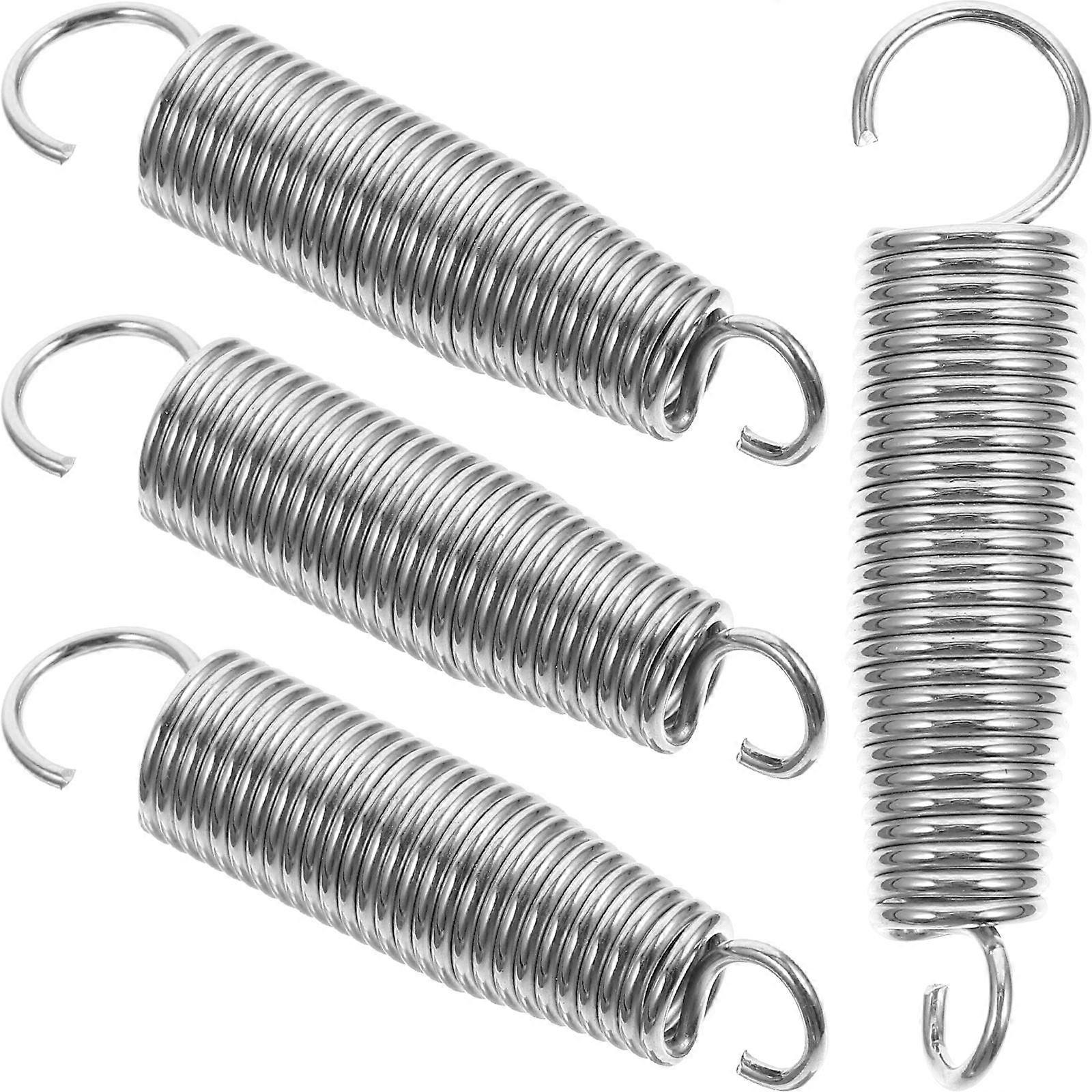 Bass Drum Pedal Tension Spring Cylindrical High Strength Metal For Drummers 4Pcs