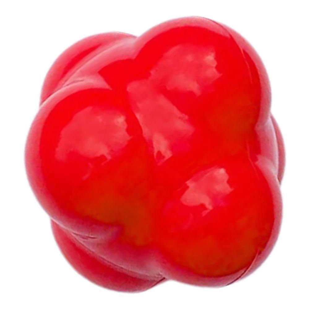 Hexagonal Reaction Ball Agility Training Equipment Sports Training Fitness Women 2.67X2.67X2.67In Red Silicone 1Set