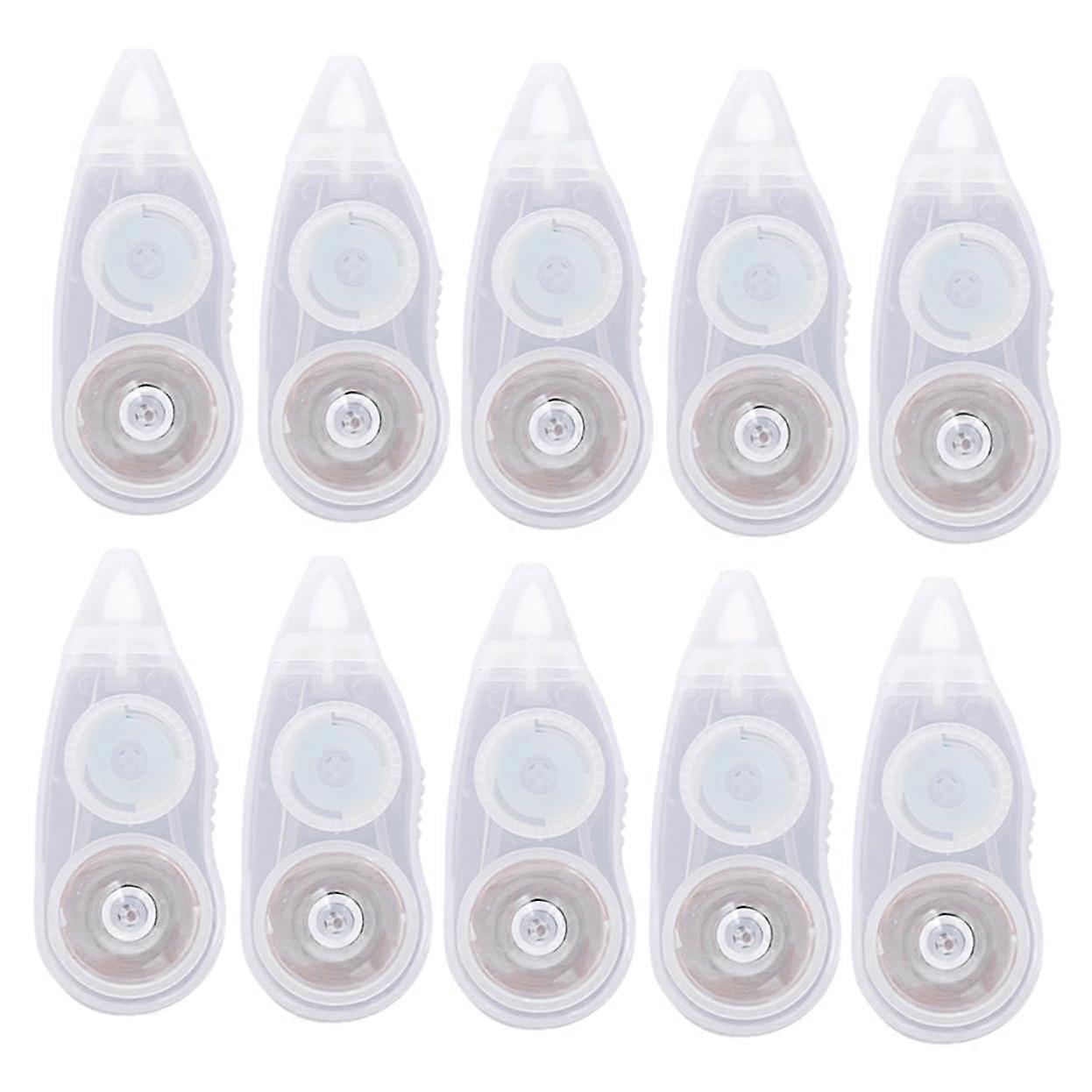 10Pack DoubleSided Glue Sticks Correction Tape Eraser for Office, School, and Students  White Correction Tape