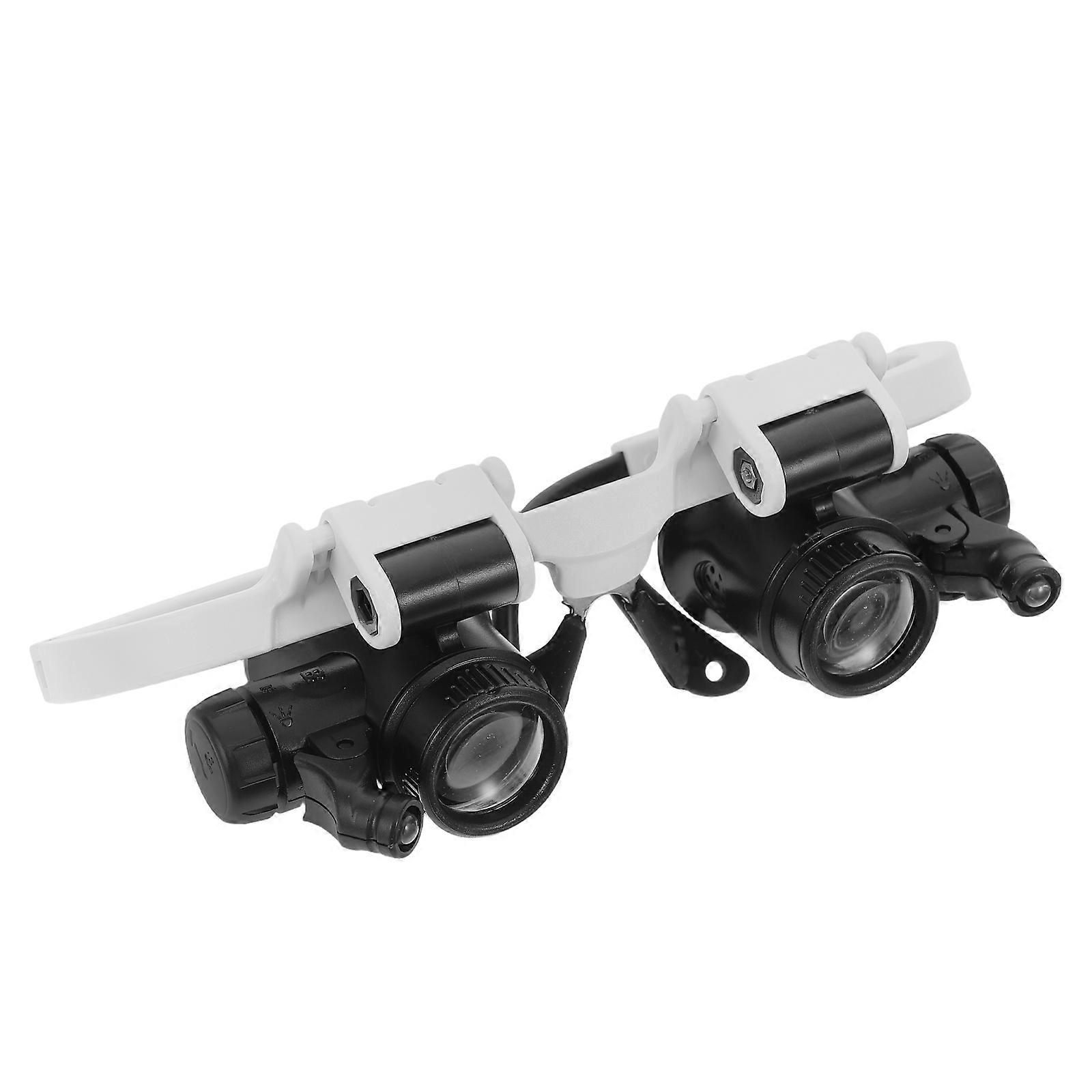 Jewelry Magnifier Led Head Mount Magnifier 8x 15x 23x Hands-Free Operation For Watchmakers On-the-go 1Set