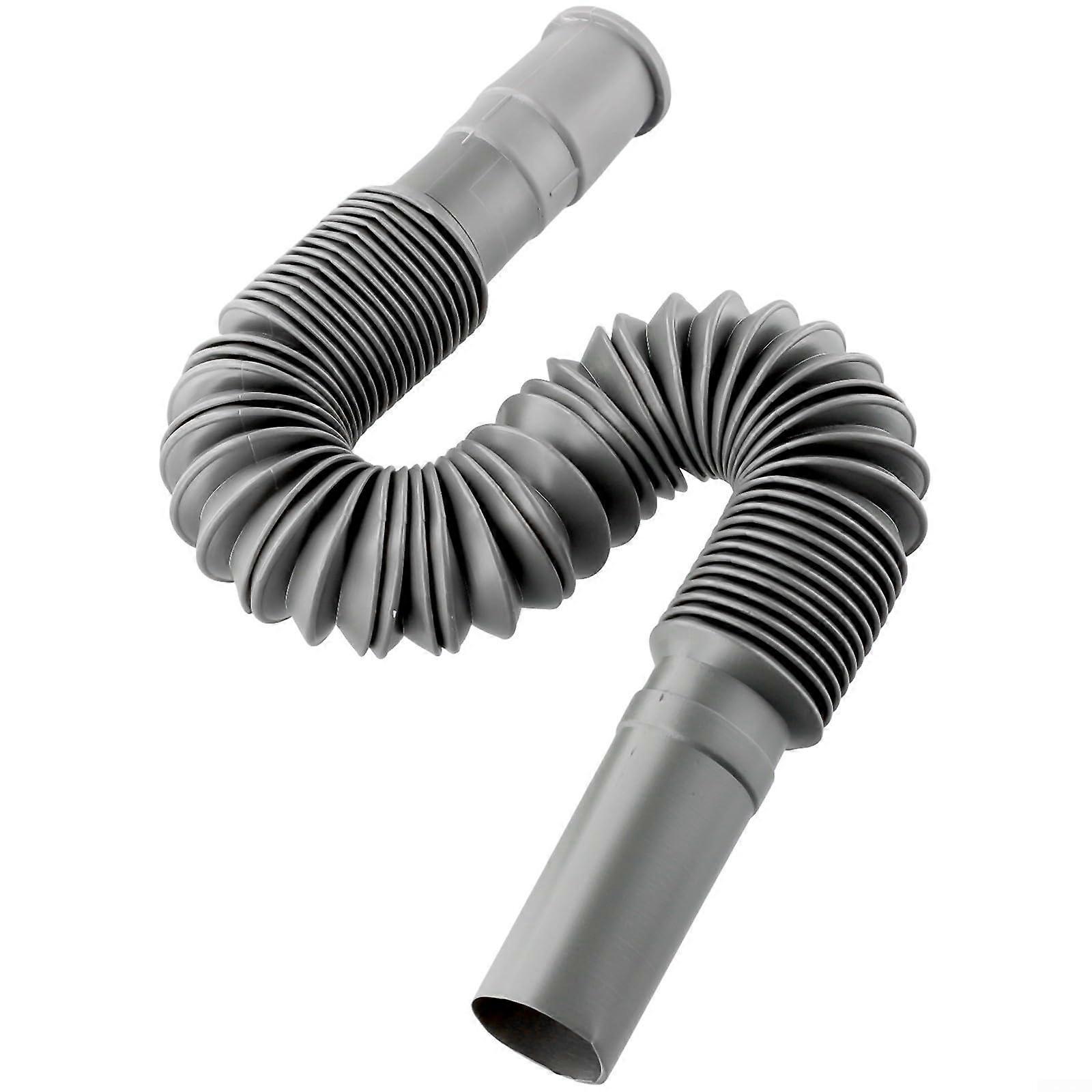 Flexible plastic drain hose for kitchen sinks and washbasins