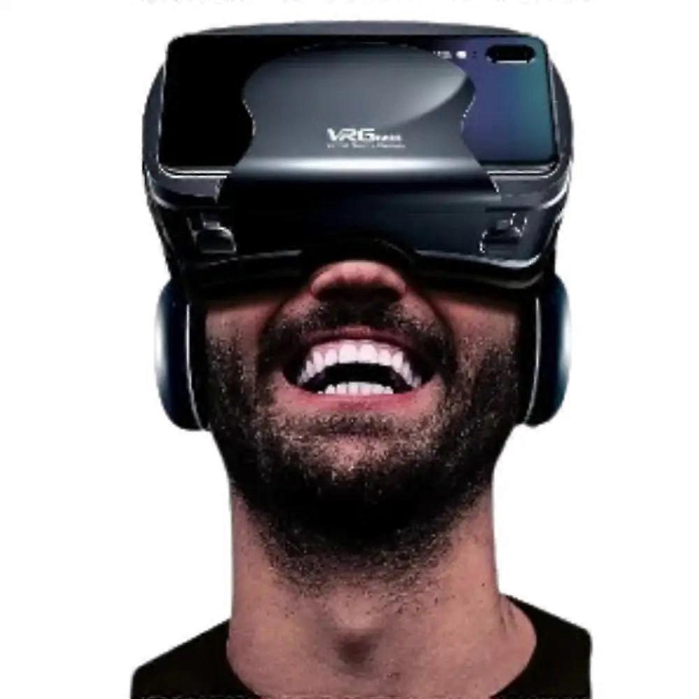 3D Vr Headset With Headphones & Controller