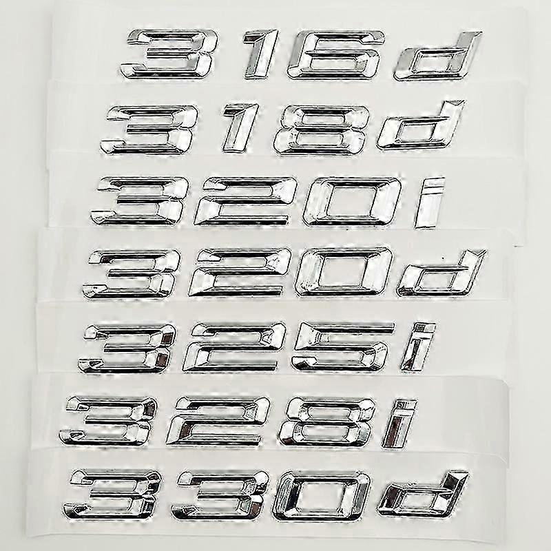 3d Letters For Car Trunk 318i 325i 328i 330i 330d 320i 320d E90 E46 F30 E36 E30-Ribn