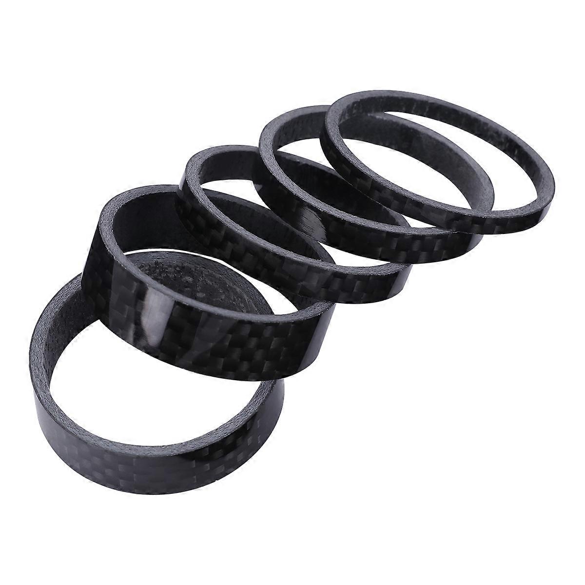 Jeu de joints en fibre de carbone pour une utilisation à vélo Noir Durable Potence de 6 mm Diamètre intérieur de 28 mm
