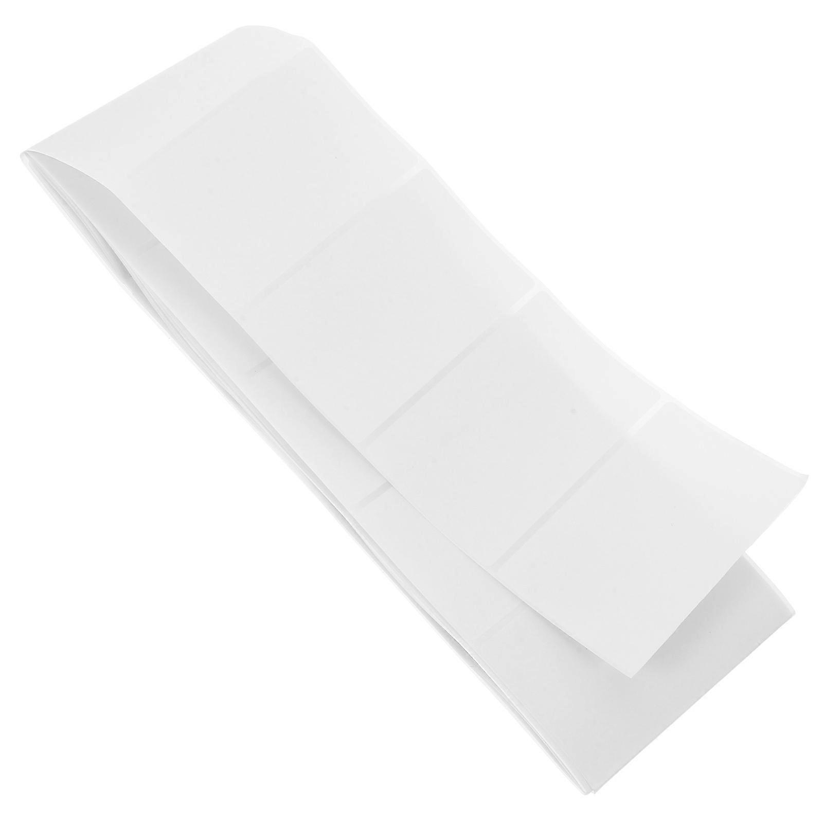 Thermal Label Paper Rectangular Shape School Use Coated Paper Self-Adhesive 100Pcs