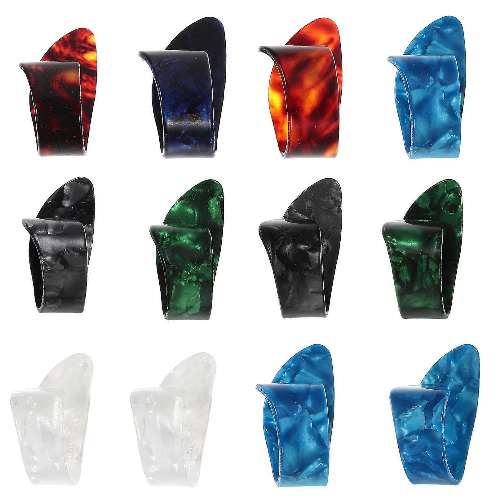 It looks like you've provided a product title or listing for guitar finger picks. Here's a breakdown and possible improvement for clarity and