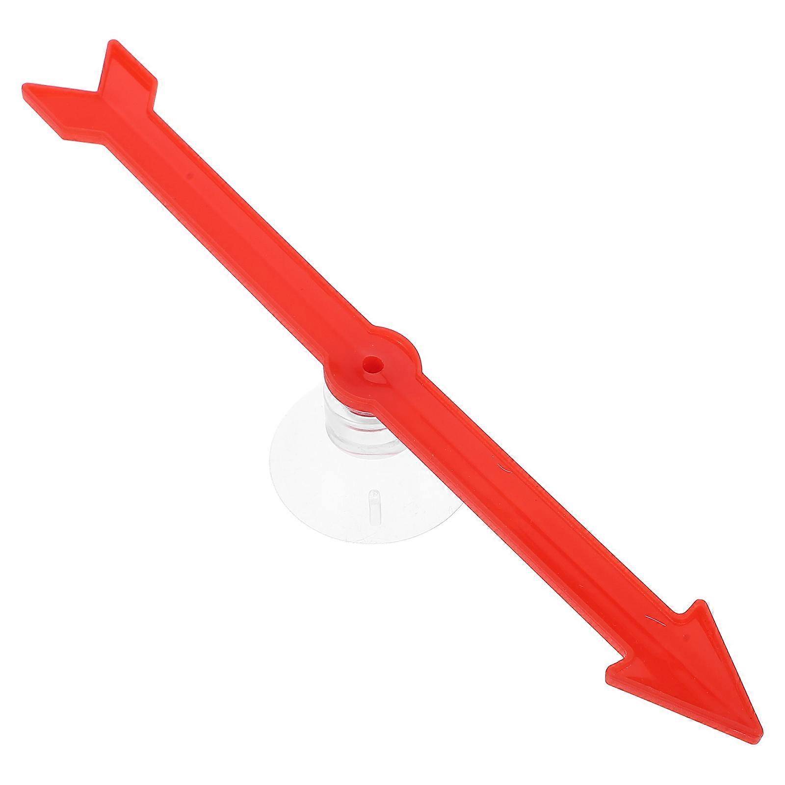 Game Engaging Spinning Arrow with Suction Cup for Board Games Made of Plastic Red Color Perfect for Party Game Props 6.5 Inches