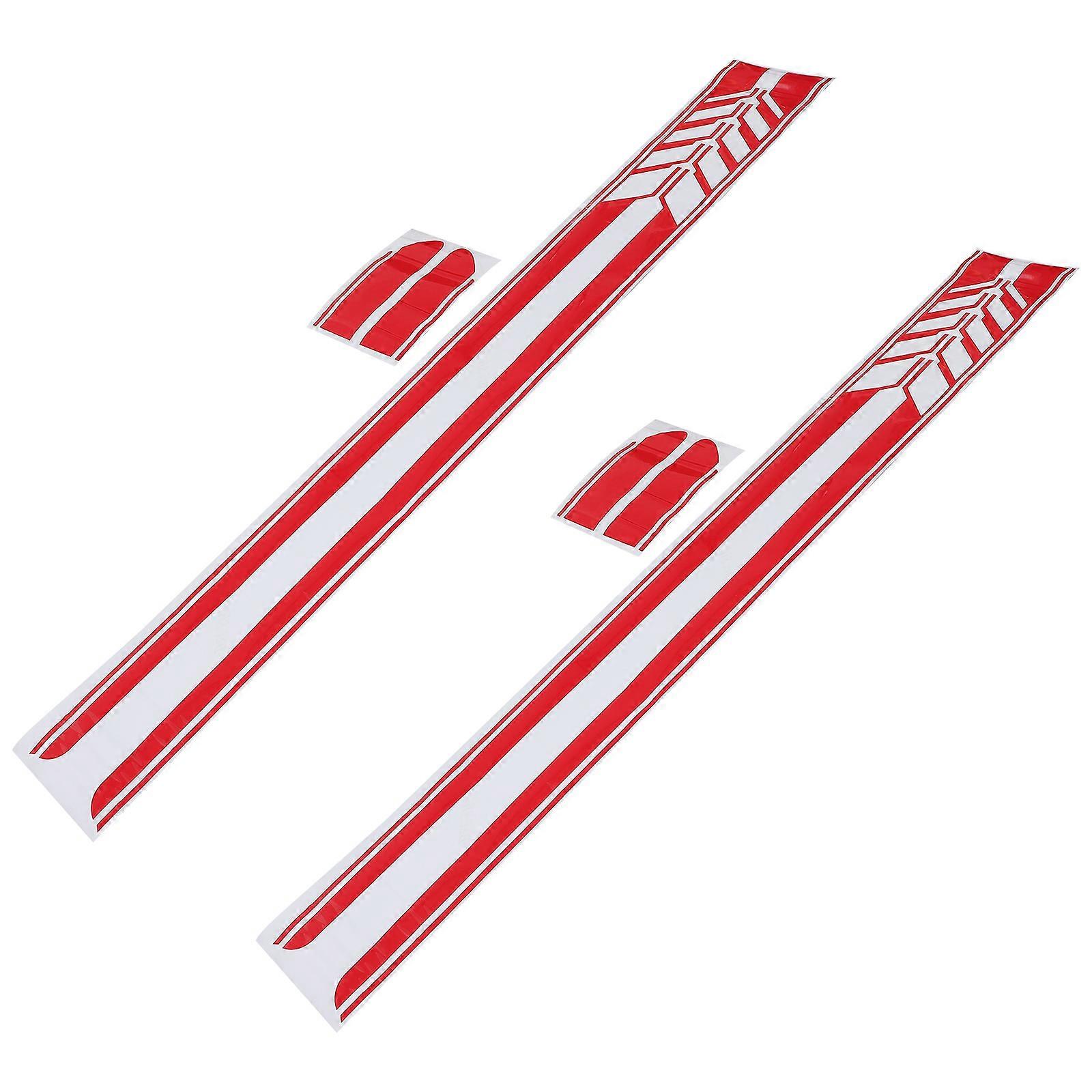 Racing Decals Car Stripe Decals Car Owners Scratch Coverage Sun-Proof 2Pcs