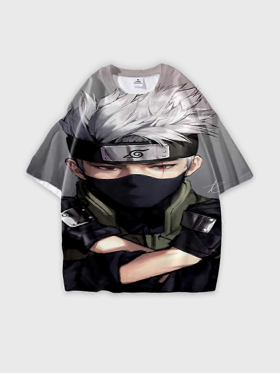 T-shirt round neck Role Pattern loose short sleeve C2379